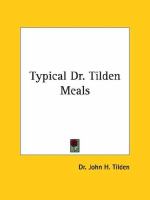 Typical Dr. Tilden Meals cover