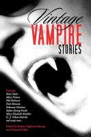 Vintage Vampire Stories cover