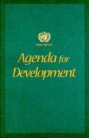 Agenda for Development cover