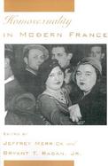 Homosexuality in Modern France cover