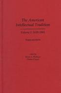 The American Intellectual Tradition A Sourcebook, 1630-1865 (volume1) cover