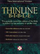 New International Version Thin Line Bible/ Indexed/ Bonded Leather/ Navy cover
