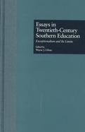 Essays in Twentieth-Century Southern Education Exceptionalism and Its Limits cover