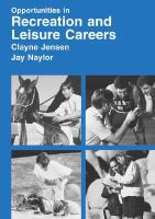 Opportunities in Recreation and Leisure Careers cover