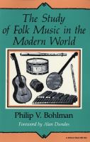 Study of Folk Music in the Modern World cover