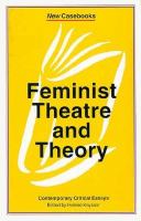 Feminist Theatre & Theory cover