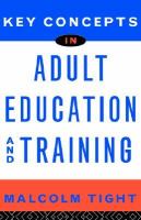 Key Concepts in Adult Education and Training cover