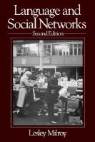 Language and Social Networks, 2nd Edition cover