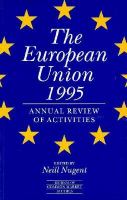 The European Union 1995 Annual Review of Activities cover