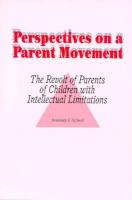 Perspectives on a Parent Movement The Revolt of Parents of Children With Intellectual Limitations cover