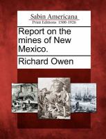 Report on the Mines of New Mexico cover