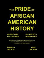 The Pride of African American History Inventors, Scientists, Physicians, Engineers  Featuring Many Outstanding African Americans and More Than 1,000 A cover