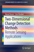 Two-Dimensional Change Detection Methods : Remote Sensing Applications cover