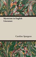 Mysticism in English Literature cover