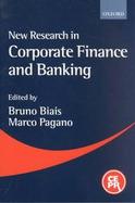 New Research in Corporate Finance and Banking cover