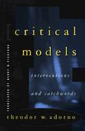 Critical Models Interventions and Catchwords cover