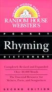Random House Webster's Pocket Rhyming Dictionary cover