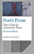 Poet's Prose: The Crisis in American Verse cover