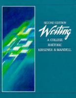 Writing: A College Rhetoric cover
