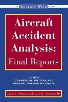 Aircraft Accident Analysis:Final Reports cover