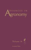 Advances in Agronomy (volume54) cover