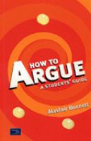 How to Argue A Student's Guide cover