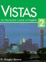 Vistas 2 An Interactive Course in English cover