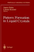 Pattern Formation in Liquid Crystals cover