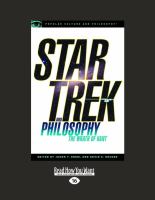 Star Trek and Philosophy cover