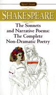The Sonnets Narrative Poems  The Complete Non-Dramatic Poetry With New Literary Criticism and an Updated Bibliography cover