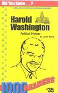 Harold Washington Political Pioneer cover