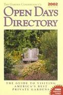 The Garden Conservancy's Open Days Directory 2002 Edition: Visit America's Best Private Gardens cover