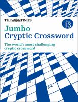 The Times Jumbo Cryptic Crossword Book 13 cover