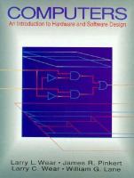 Computers: An Introduction to Hardware and Software Design cover