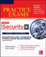 CompTIA Security+ Certification Practice Exams, Second Edition (Exam SY0-401) cover