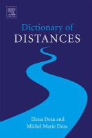 Dictionary of Distances cover