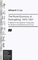 The Rural Economy of Guandong, 1870-1937 cover