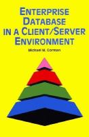 Enterprise Database in a Client/Server Environment cover