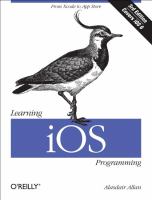 Learning IOS Programming : From Xcode to App Store by Allan, Alasdair ...