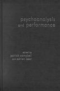 Psychoanalysis and Performance cover