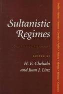 Sultanistic Regimes cover