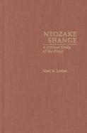 Ntozake Shange: A Critical Study of the Plays cover
