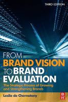 From Brand Vision to Brand Evaluation cover