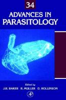 Advances In Parasitology (volume34) cover