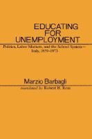 Educating for Unemployment cover