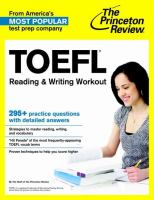 TOEFL Reading and Writing Workout cover