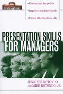 Presentation Skills for Managers cover