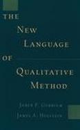The New Language of Qualitative Method cover