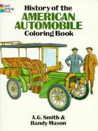 History of the American Automobile Coloring Book cover