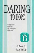 Daring to Hope Sermons for Pentecost cover